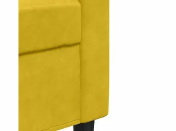 Sale vidaxl Juego de sofás con cojines 4 piezas terciopelo Amarillo