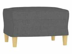 Sale vidaxl Juego de sofás con cojines 4 piezas tela oscuro Gris