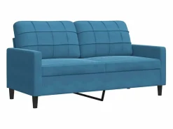Clearance vidaxl Juego de sofás con cojines 4 piezas terciopelo Azul
