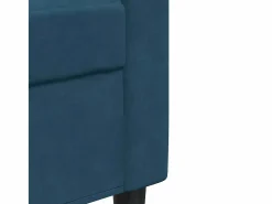 Clearance vidaxl Juego de sofás con cojines 4 piezas terciopelo Azul