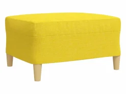 Best Juego de sofás con reposapiés 3 piezas tela claro Conjunto Sofá Y Sillón