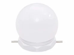 New vidaxl Juego de tocador con LED madera contrachapada Blanco