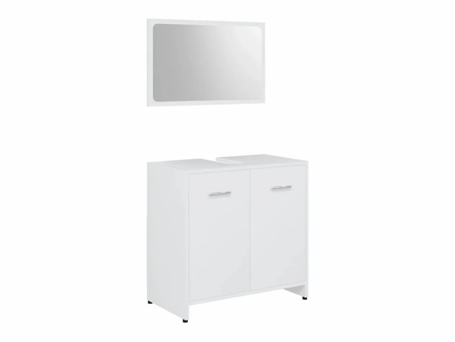 Online vidaxl Juego muebles de baño 3 pzas madera de ingeniería Blanco