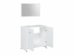 Online vidaxl Juego muebles de baño 3 pzas madera de ingeniería Blanco