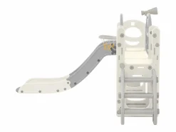 Juguete de escalada para niños 10 en 1 con tobogán, independiente, para escalar y perforar, verde