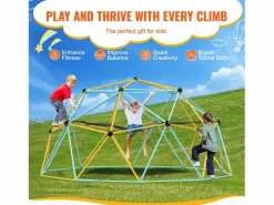 Juguete SucceBuy Domo de Escalada de 300CM con Hamaca Y Columpio, Jungle Gym para Niños