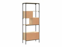 Garden Furniture Jytte Librería 5 estantes madera de ingeniería roble 76x33x188,5 cm