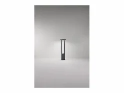 Kapp - Bolardo LED de jardín de 14 W, IP65, 1120 lm, 65 cm de altura, 3000 K, aluminio pintado, bolardo para exteriores, antracita mate - Perenz