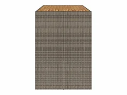 Hot Karaca Mesa alta jardín superficie madera ratán PE 185x80x110 cm Mesa Alta