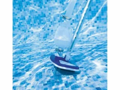Bestway Kit de Mantenimiento para Piscinas Deluxe AquaClean con Pértiga, Limpiafondos, Recogehojas y Manguera de Aspiración Gris