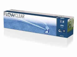 Bestway Kit de Mantenimiento para Piscinas Deluxe AquaClean con Pértiga, Limpiafondos, Recogehojas y Manguera de Aspiración Gris