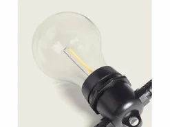 Kit Guirnalda Luces Exterior 5m + 5 Bombillas Filamento LED E27 24V Guirnalda Luminosa