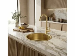 Kiwo mezclador para fregadero oro cepillado Grifo De Cocina