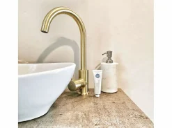 Kiwo mezclador para fregadero oro cepillado Grifo De Cocina