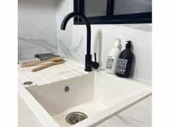 Best Essebagno Kiwo mezclador para fregadero Negro