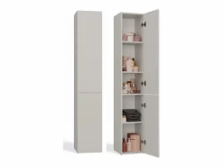 Outlet TOPESHOP KOMMA - Mueble de baño con 2 puertas - 31x30x174 cm - Columna de almacenaje para baño Beige