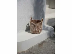 Discount La Cesta De Macramé Con Costura Recta - L Cesta