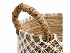Clearance Bazar Bizar La Cesta De Macramé Cross Stitched - M Multicolor