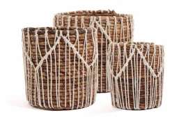 Clearance Bazar Bizar La Cesta Macra-mazing - Natural Blanco - S Multicolor