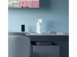 Sollux Lighting Lampada da tavolo di design bianca E27 Lámpara de mesa de diseño Blanca E27