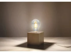 Best Sollux Lighting Lampada da Tavolo Legno Naturale E27 Lámpara de sobremesa Madera Natural E27 Marru00f3n