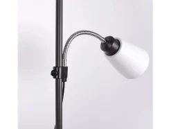 New Lampara De Pie Varese De Metal Con Acabado De Intelusa Lámpara De Pie