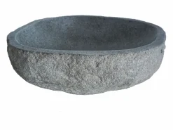 Outlet Shower & Design Lavabo de baño de piedra de río WATU Gris