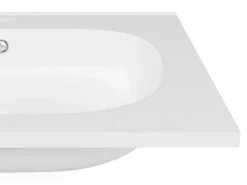 Sale Shower & Design Lavabo de empotrar de resina con efecto piedra, , L60 x An46 cm, OKIWA Blanco