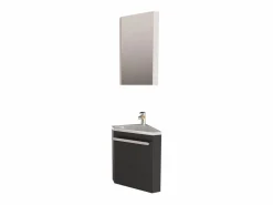 Lavabo de esquina + grifería + mueble SKINO Mueble De Aseo