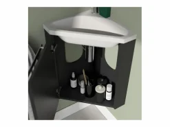 Lavabo de esquina + grifería + mueble SKINO Mueble De Aseo