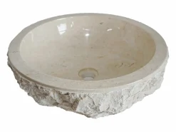 New Shower & Design Lavabo de mármol LIME - Color - Barato - Diseño Crema