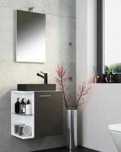 Lavabo de muebles de baño Hausa Roble de miel AL. 122 x AN. 52 x P. 34 cm Conjunto De Baño