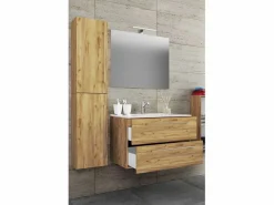 VCM Lavabo de muebles de baño Badinos Sonoma Oak AL. 151 x AN. 113 x P. 46 cm