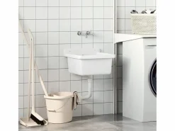 Lavabo de pared 40x40x24 cm resina
