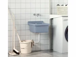 Lavabo de pared, , 40x40x24 cm, resina