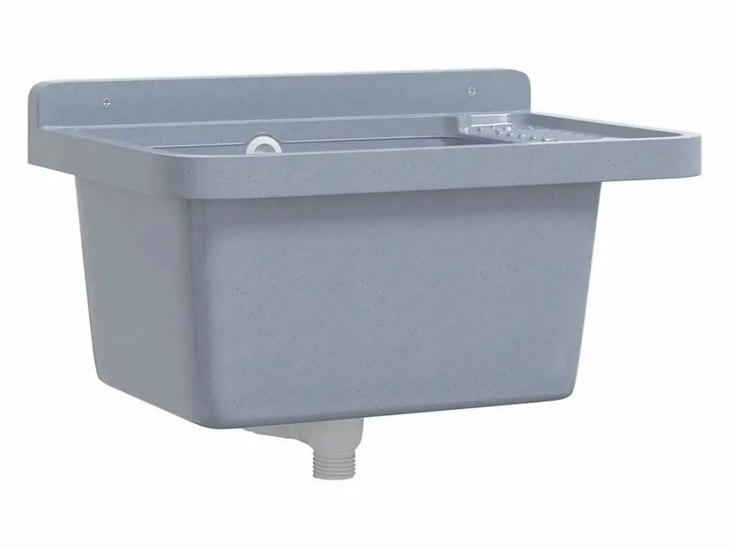 Hot Lavabo de pared, , 50x35x24 cm, resina Gris