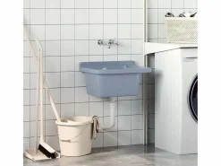 Hot Lavabo de pared, , 50x35x24 cm, resina Gris