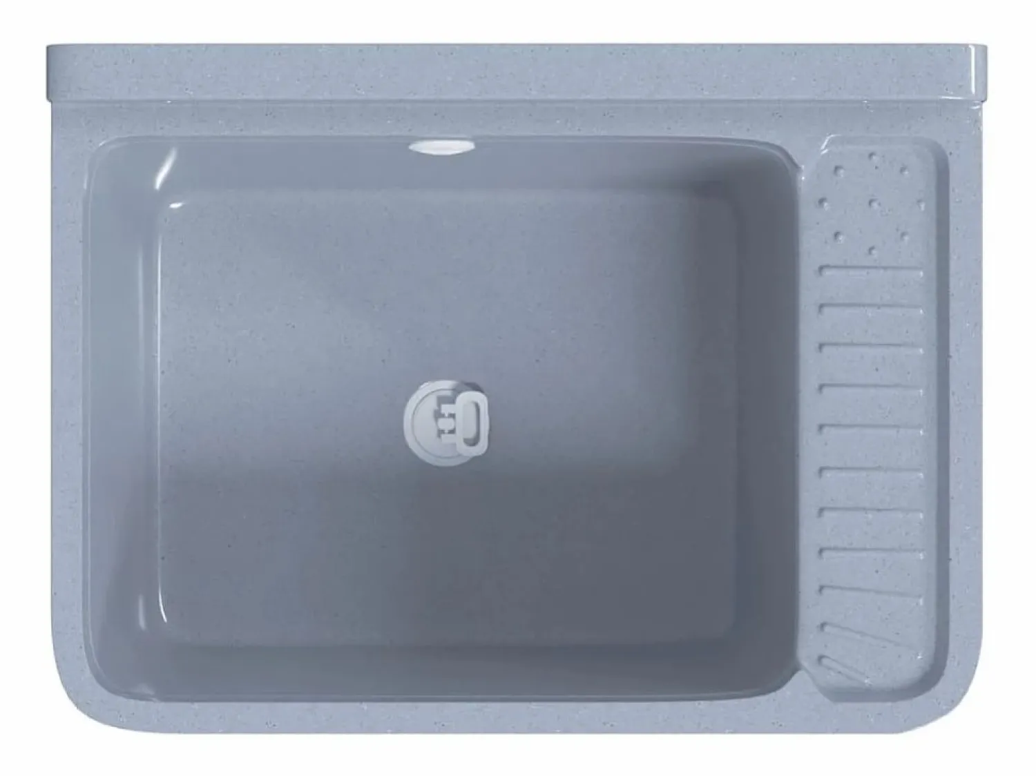 Hot Lavabo de pared, , 50x35x24 cm, resina Gris