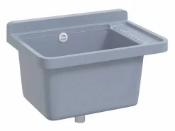 Hot Lavabo de pared, , 50x35x24 cm, resina Gris