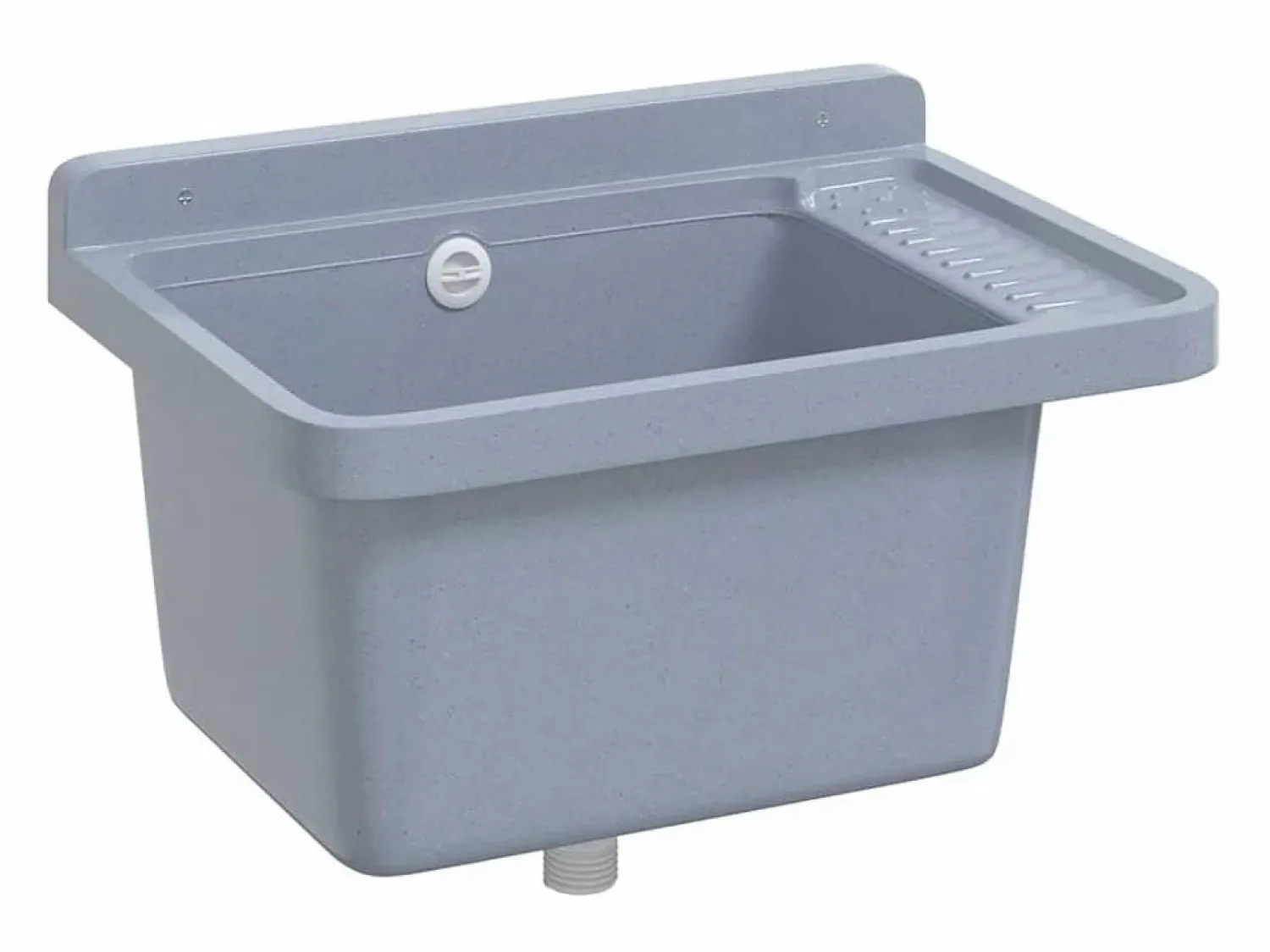 Hot Lavabo de pared, , 50x35x24 cm, resina Gris