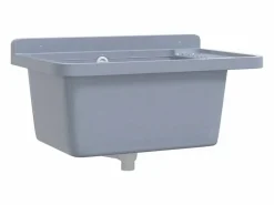 Best Lavabo de pared, , 60x40x28 cm, resina Gris