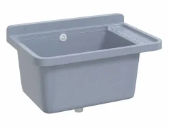 Best Lavabo de pared, , 60x40x28 cm, resina Gris