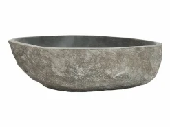 Lavabo de piedra de río ovalado 45-53 cm ES66599
