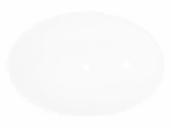 vidaxl Lavabo ovalado de cerámica de lujo, 40x33 cm, color . Blanco