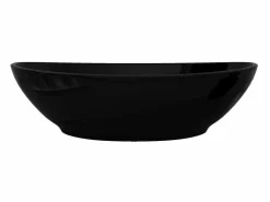 Lavabo ovalado de cerámica 40x33 cm ES66274 Negro