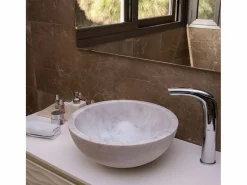 Discount Lavabo redondo de mármol hecho a mano para un toque de lujo intemporal Lavabo