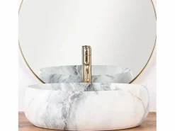 Clearance Lavabo Sobre Encimera Linda Granit White Lavabo