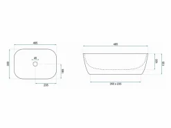 Online Lavabo Sobre Encimera Belinda White Gold Lavabo