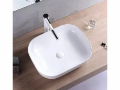 Hot Lavabo Sobre Encimera Mona White Lavabo
