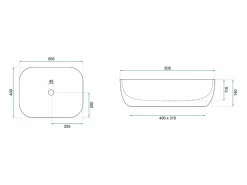 Hot Lavabo Sobre Encimera Mona White Lavabo